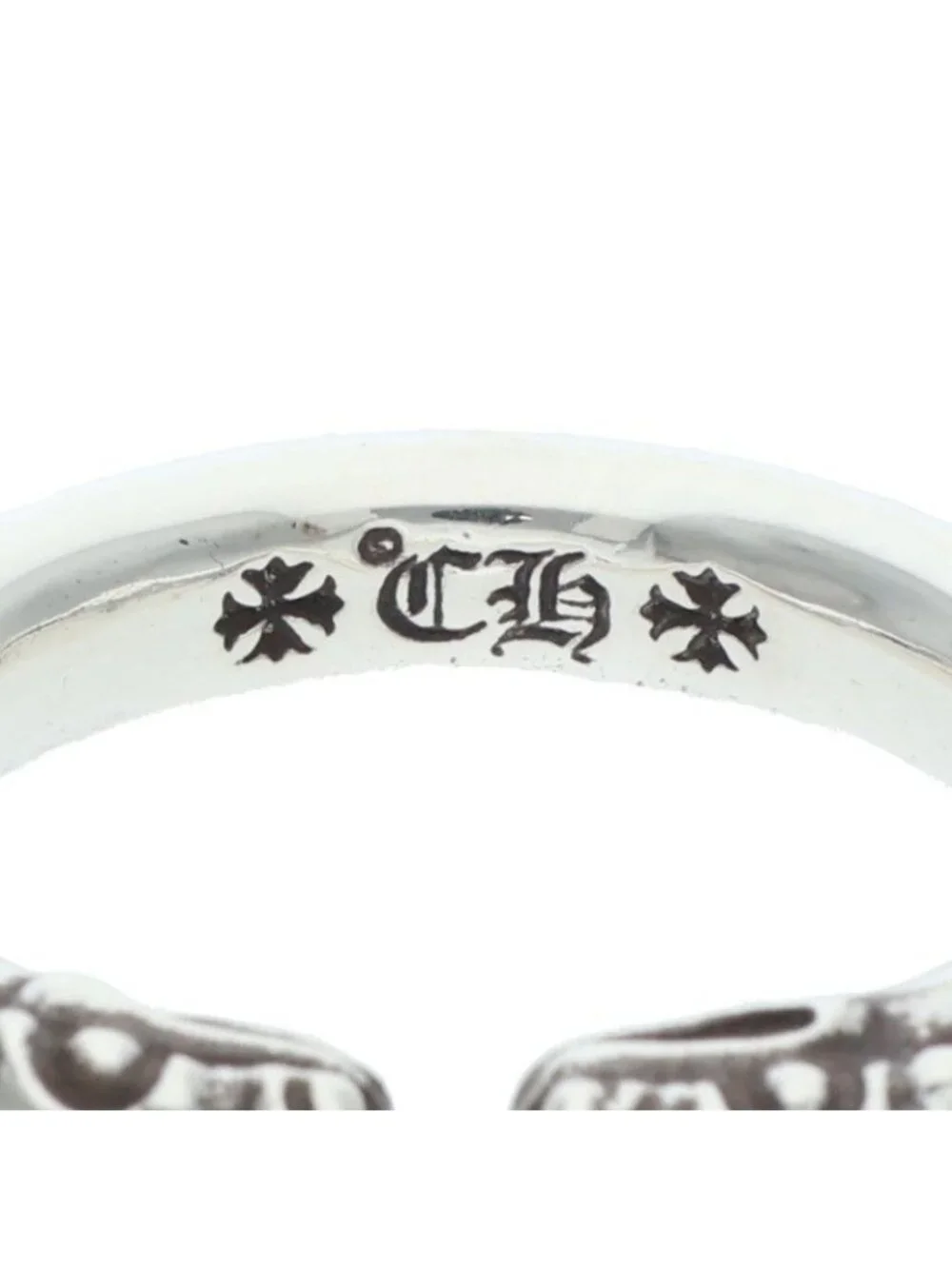 Chrome Hearts Double Dog Ring Dog Silver